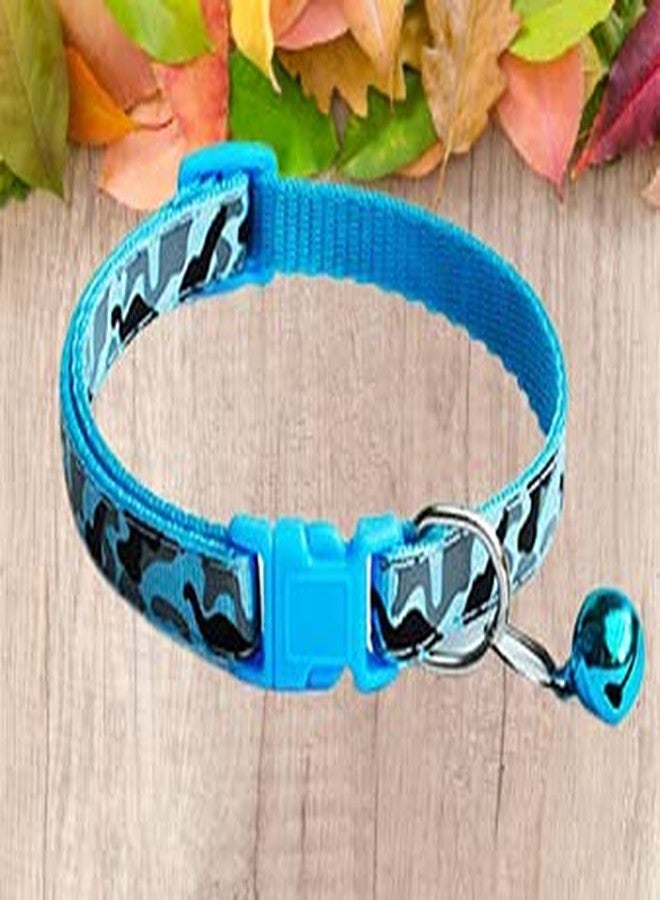 Pet Guard طوق قطط من بيت جارد قابل للفك - طوق للقطط مع جرس، طوق للقطط الصغيرة مع تعليقة جرس، متين وآمن (قطعة واحدة، لون أزرق سماوي) - Image 1